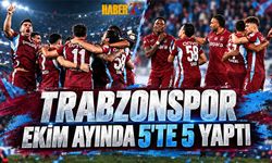 Trabzonspor Ekim Ayında 5'te 5 Yaptı
