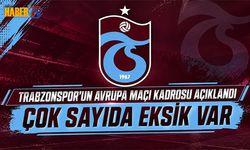 Trabzonspor'un KuPS Kadrosunda 8 Eksik