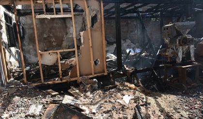 Sinop'ta yangın sonucu bir iş yeri zarar gördü