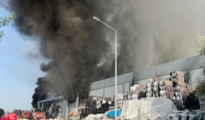 UŞAK - İplik fabrikasında yangın (2)