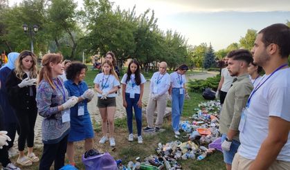 Kastamonu'da toplanan çöpler heykel yapımında kullanılacak