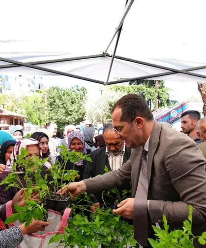Akçaabat'ta Binlerce Fidan Dağıtımı Yapıldı