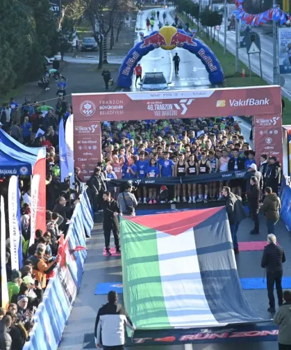 Trabzon'da Filistin İçin Anlamlı Mesaj