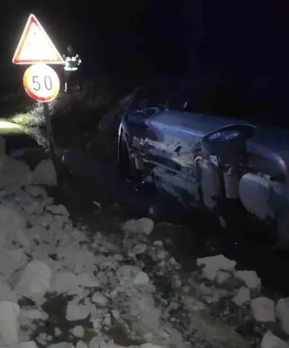 Araklı’da Otomobil Şarampole Uçtu 4 Yaralı