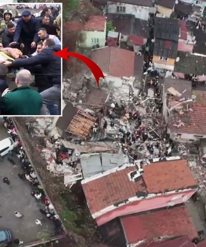 Fatih’te Doğal Gaz Patlaması İki Bina Çöktü