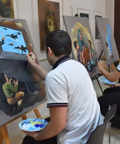 Trabzon’da Savaşın Çocukları Sergisi Hazırlığı