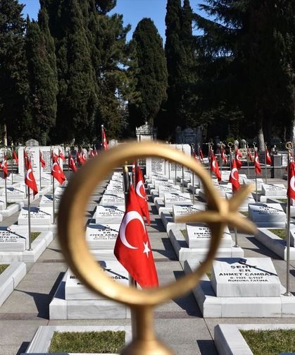 Trabzon'da Bayram Öncesi Şehitliklerde Bakım Yapıldı