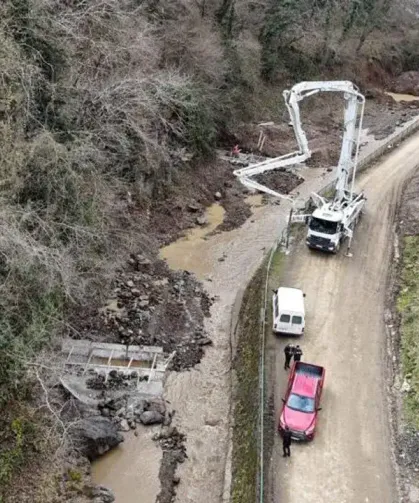Trabzon Sera Vadisi'nde Çalışmalar Sürüyor