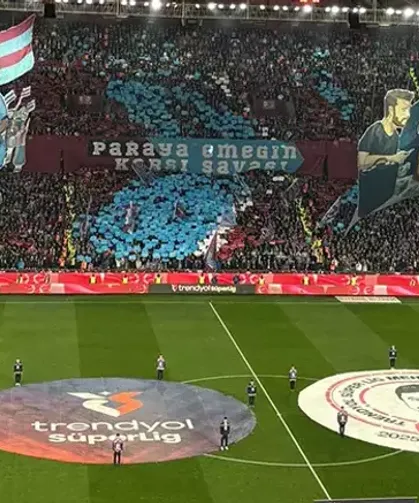 Trabzonspor Taraftarından Anlamlı Koreografi