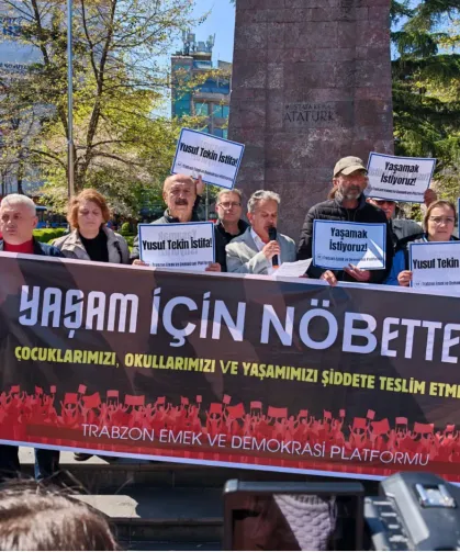 Trabzon’da Eğitimde Şiddete Karşı Nöbet Çağrısı