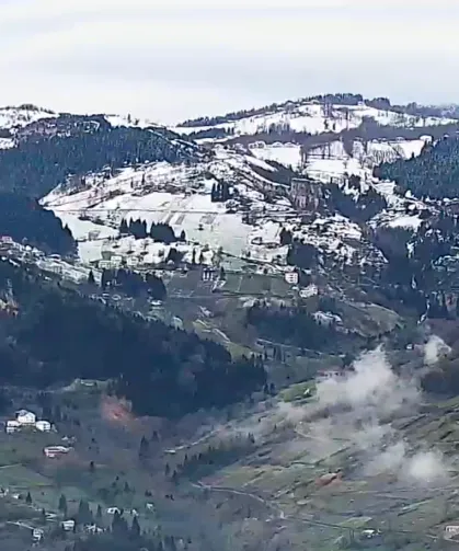 Trabzonda Nisan Ayında Kar Sürprizi