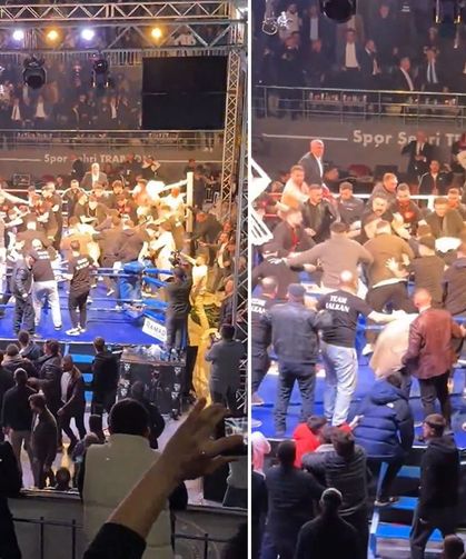 Trabzon’da Boks Maçı Kavgayla Yarıda Kaldı