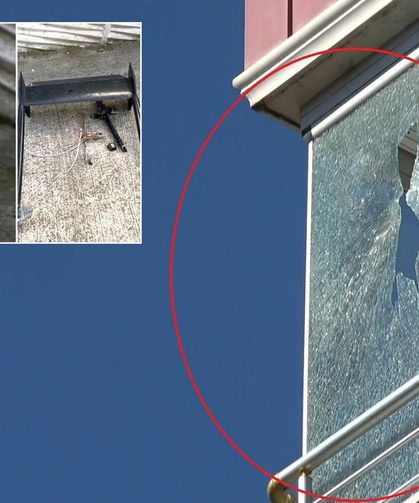 Samsun’da Sokak Ortasına İHA Düştü