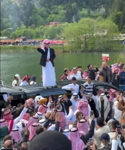 Bayramda Uzungöl'e Arap Turist Yoğunluğu Yaşandı
