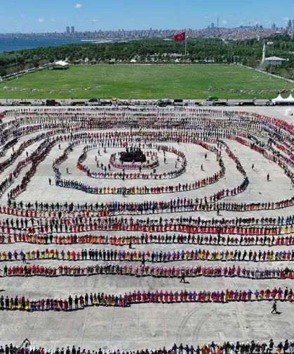 5 Bin Kişi Aynı Anda Horon Oynadı, Rekor Geldi
