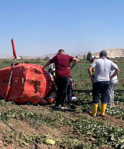 Ankara’da Eğitim Helikopteri Boş Araziye Düştü