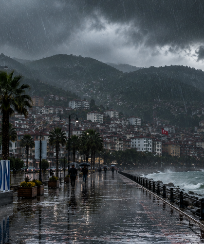 Meteoroloji'den Trabzon İçin Sağanak Yağış Uyarısı