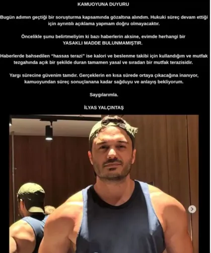 İlyas Yalçıntaş'tan Terazi Açıklaması