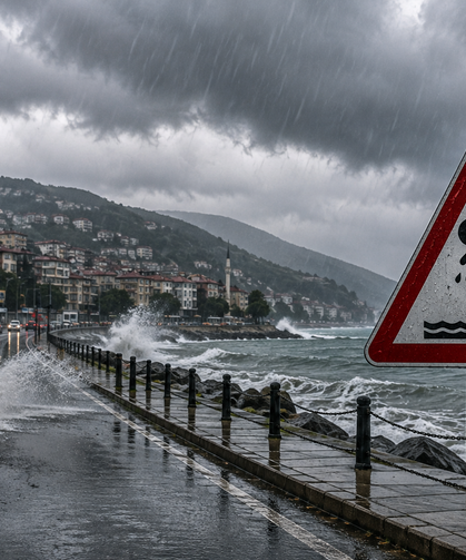 Trabzon Ve Giresun İçin Kuvvetli Yağış Uyarısı