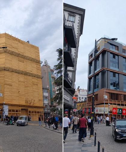 Trabzon’da Keresteyle Kaplanan Binanın Son Hali