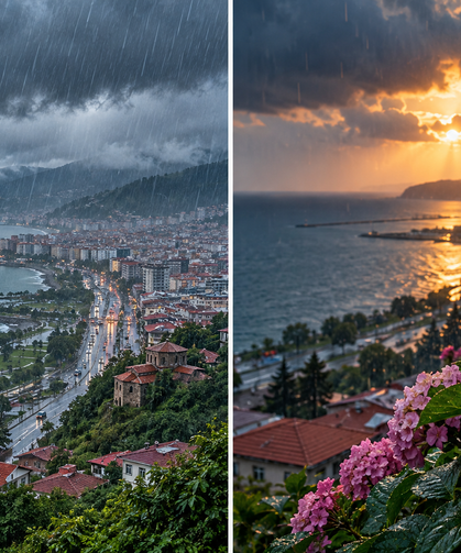 Trabzon İçin Kuvvetli Yağış Uyarısı