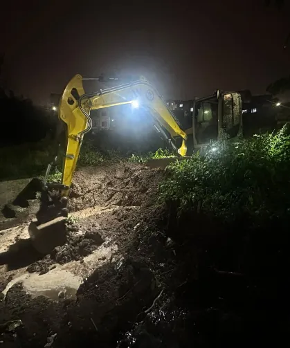 Trabzon’da Sağanak Sonrası Ekipler Seferber Oldu