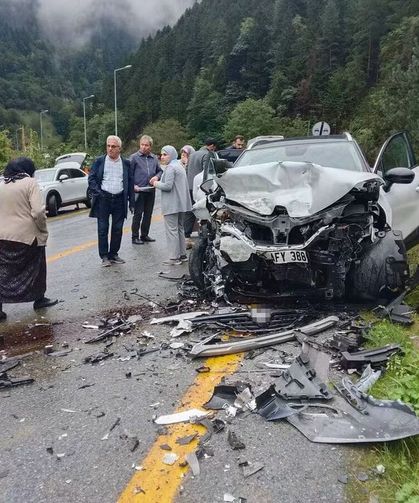 Çaykara’da Hatalı Sollama Kazaya Neden Oldu