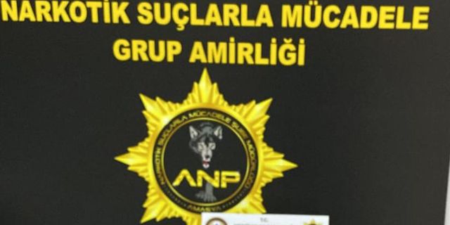 Amasya'da uyuşturucu operasyonunda 1 zanlı tutuklandı