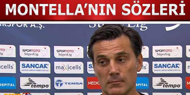 Vincenzo Montella'dan Trabzonspor Maçı Sonrası Açıklamalar