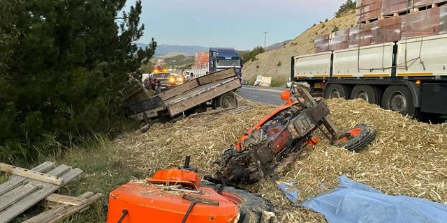 Kastamonu'da otobüs ile traktör çarpıştı, 1 kişi öldü, 9 kişi yaralandı