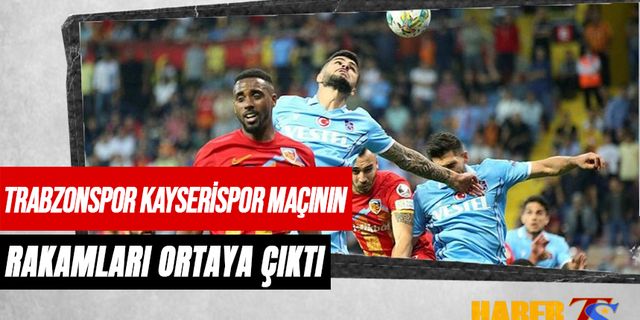 Kayserispor Trabzonspor Maçının Rakamları Ortaya Çıktı