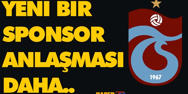Trabzonspor'dan Yeni Sponsorluk Anlaşması!