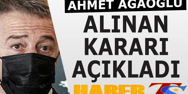 Trabzonspor Başkanı Ahmet Ağaoğlu Alınan Kararı Açıkladı