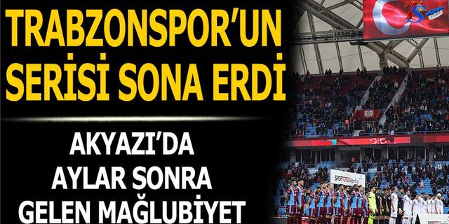 Trabzonspor'un Evindeki Yenilmeme Serisi Son Buldu