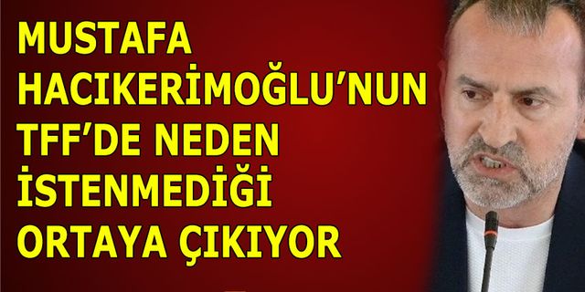 Mustafa Hacıkerimoğlu'nun TFF'de Neden İstenmediği Ortaya Çıkıyor