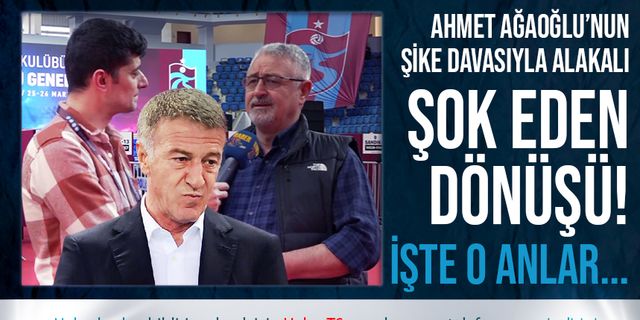 Trabzonspor'un Eski Başkanı Ahmet Ağaoğlu'nun Tepki Çeken Görüntüleri