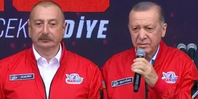 Cumhurbaşkanı Erdoğan ve Aliyev, TEKNOFEST'e Togg ile geldi!