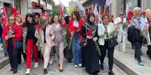 Trabzon'da Hizbullah tepkisi: Millet İttifakı kadın kollarından yürüyüş!