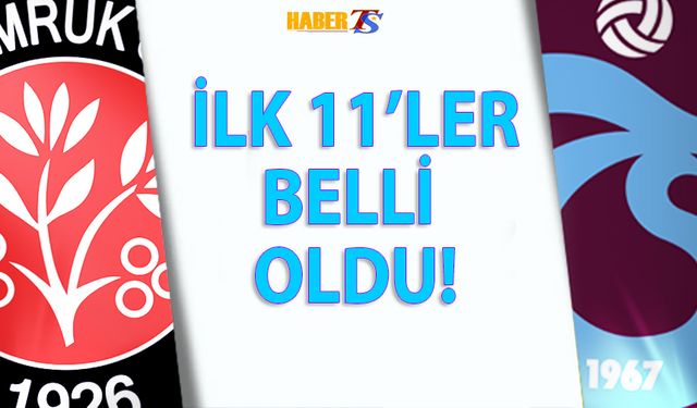 Trabzonspor'un İlk 11'i Belli Oldu!