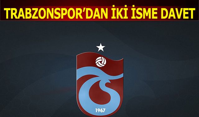 Trabzonspor'da İki İsme Ümit Milli Takım'dan Davet
