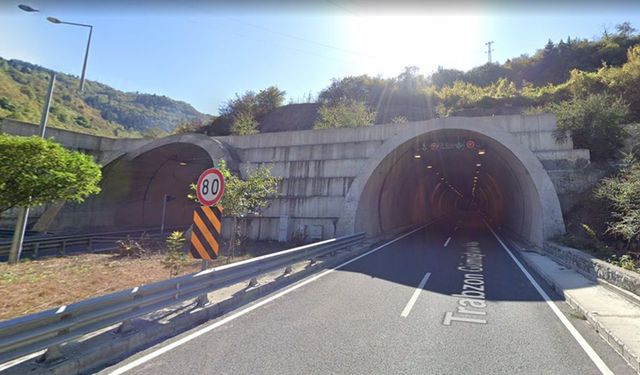 Trabzon Maçka yolu üzerindeki tünel trafiğe kapatılacak