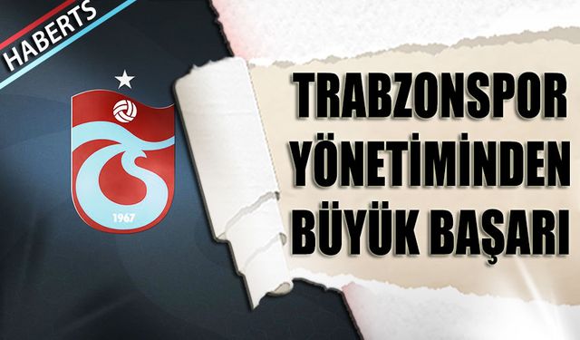 Trabzonspor'da Öz Kaynaklar Artı Verdi