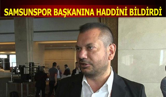 Trabzonspor Başkanı Ertuğrul Doğan Samsunspor Başkanına Haddini Bildirdi