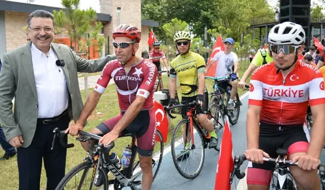 Trabzon’da pedallar 15 Temmuz kahramanları için çevrildi