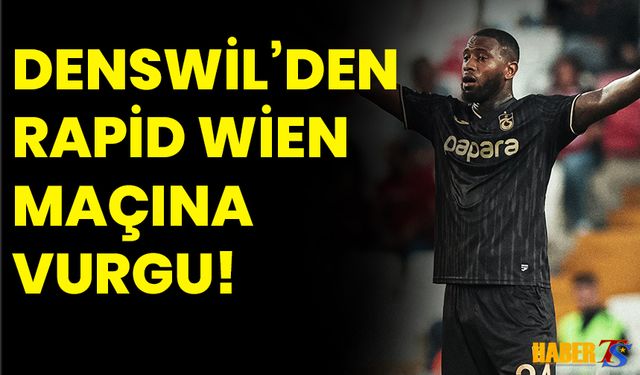 Denswil'den Sivasspor Maçı Sonrası Açıklamalar