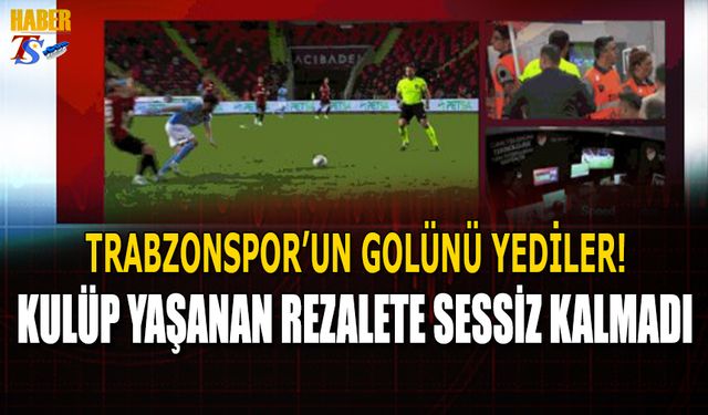 Trabzonspor Hakem Volkan Bayarslan ve MHK'ye Tepki