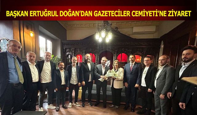 Trabzonspor Başkanı Ertuğrul Doğan'dan Trabzon Gazeteciler Cemiyetine Ziyaret