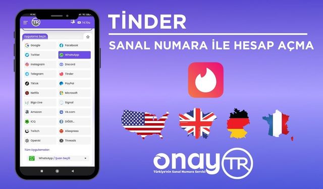 Tinder Sanal Numara ile Hesap Açma