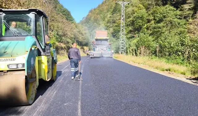 Trabzon’da yollar yenilendi! İşte yapılan çalışmalar