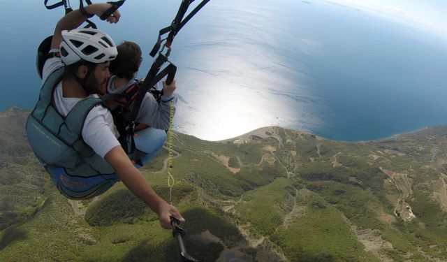 Tekirdağ'da Eşsiz Yamaç Paraşütü Macerası